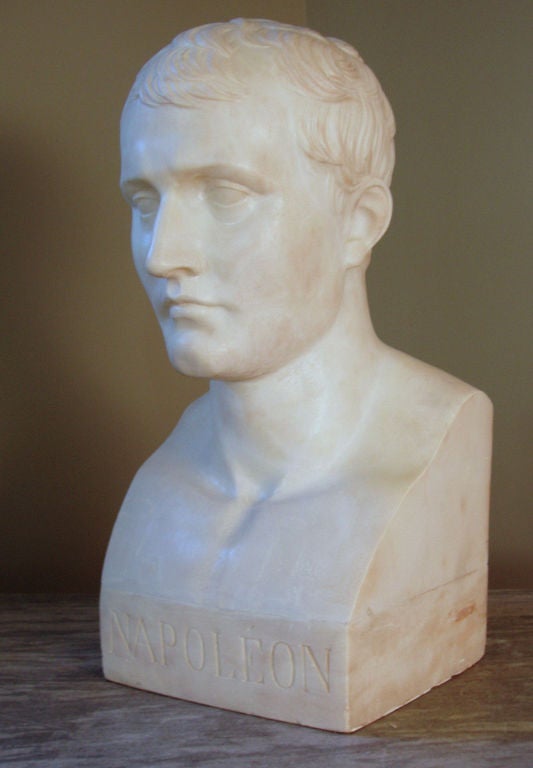 Italian Empire style Carved Marble Bust of Napolean