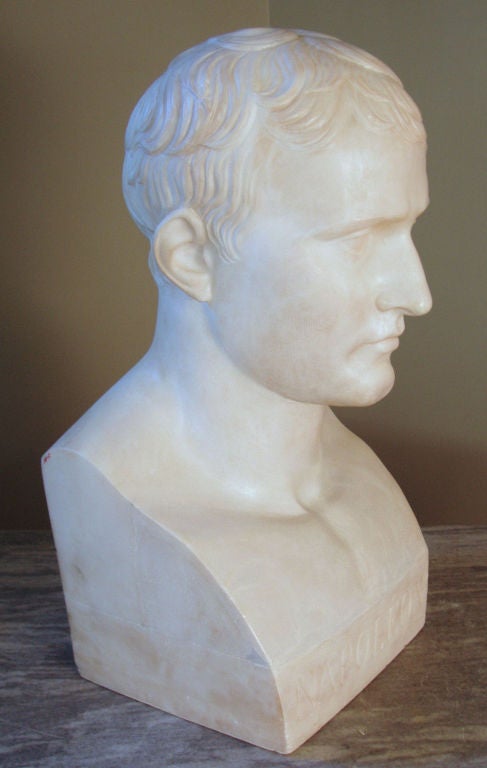 Empire style Carved Marble Bust of Napolean 1