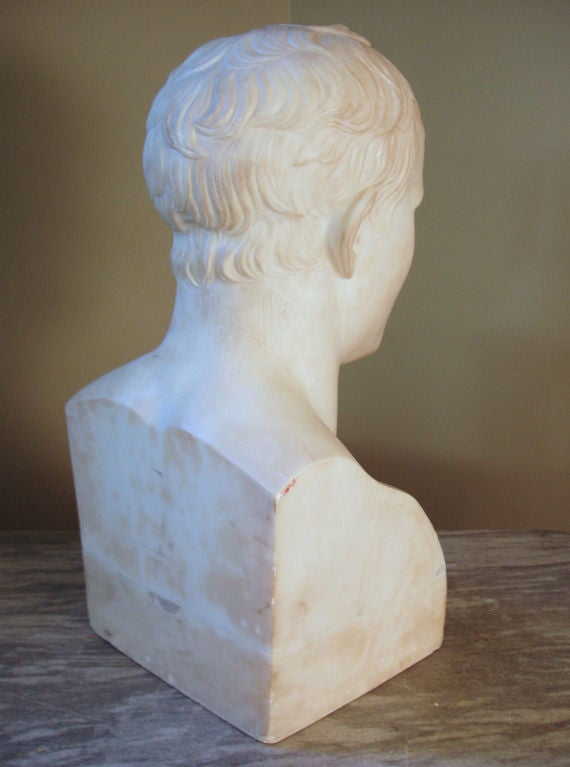 Empire style Carved Marble Bust of Napolean 3