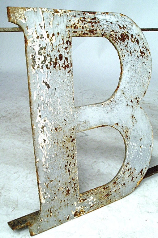 Antique Industrial Cast Iron Trade Sign