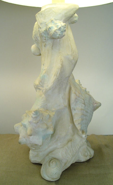Pair of Dorothy Draper Seashell Lamps