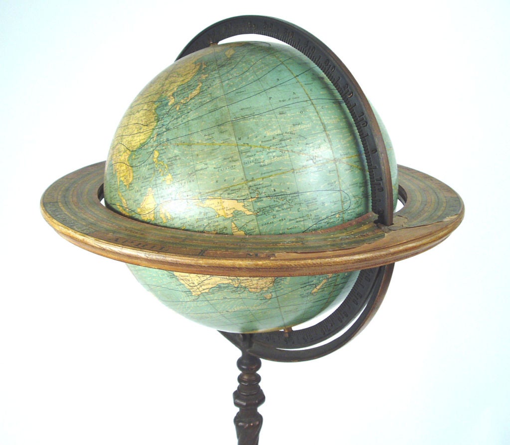 Antique Hammond Terrestrial Standing Globe