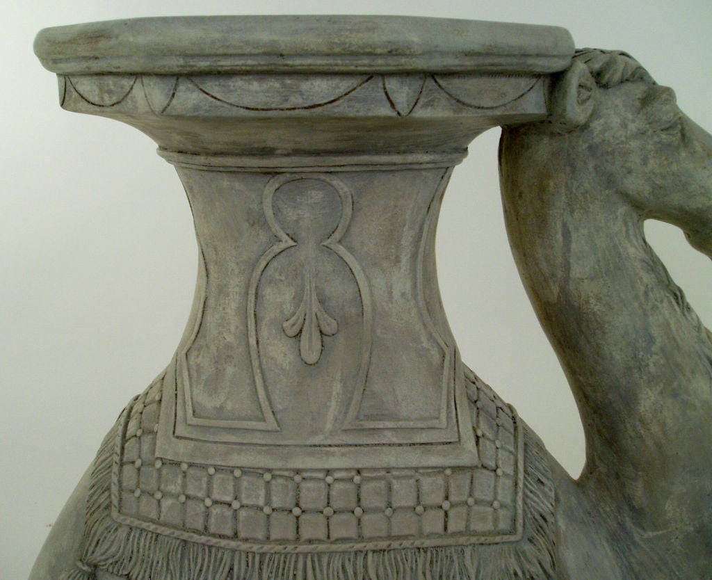 Plaster Charming Seated Camel Stool