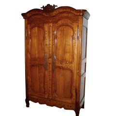 French Cherry Armoire from Brittany