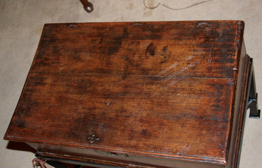 18th Century and Earlier English 17th Century Oak Bible Box on Modern Stand