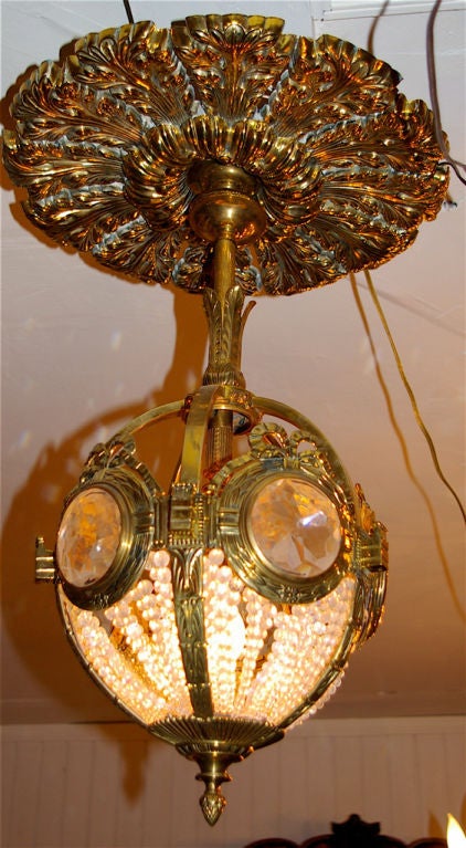 French Brass Chandelier