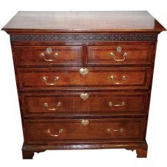 Antique English Oak 18th Century Chest of Drawers