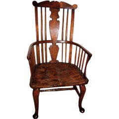 English 18th Century Comb Back  Windsor Chair