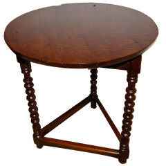 English Oak Cricket Table