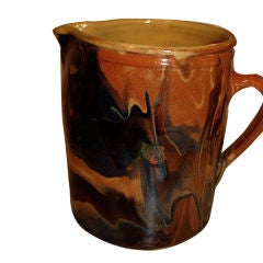 French 19th Century Pottery Pitcher