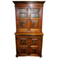 Painted 19th Century Cupboard from Lavtia