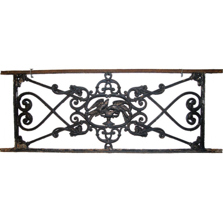 French Cast Iron Balcony Railing