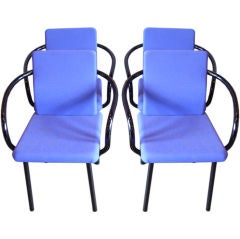 Set of Four Mandarin Chairs Designed by Ettore Sattsass
