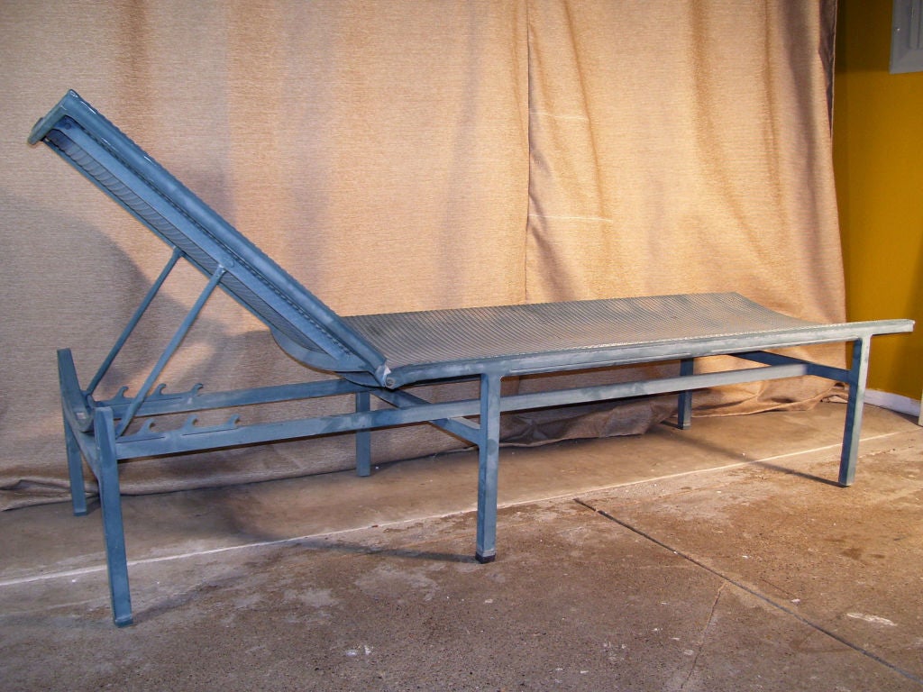 here we have a line of Brown Joedan outdoor furniture calles Regent. It was designed by Hal Bradley and produced from the mid 60's to 1982. It is constructed of one inch square aluminum tubing frame with 