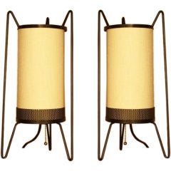 California Design Wrought Iron Lamps