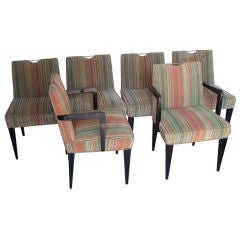 Set of Six Dunbar Dining Chairs Designed by Edward Wormley
