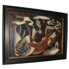 Antique Nude by Jean Marembert, Modernist/Surrealist