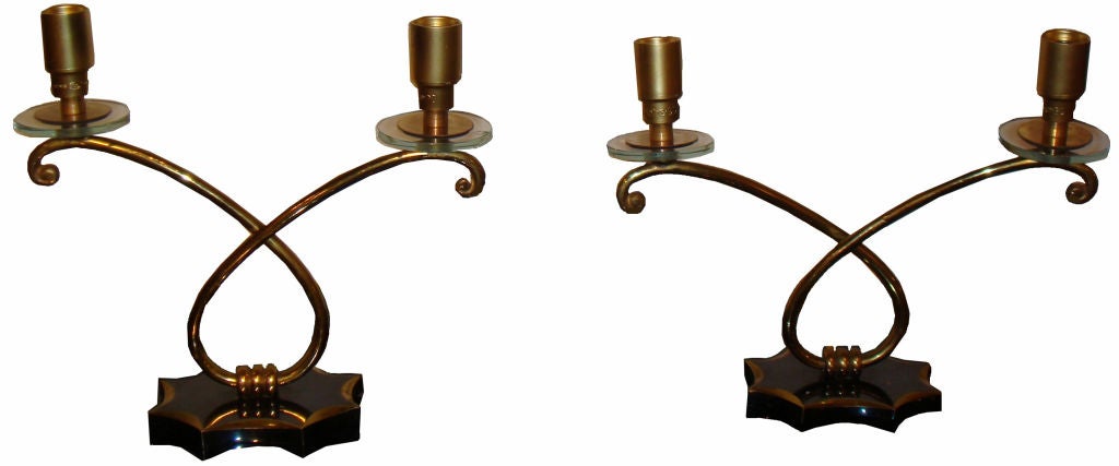.Maison JANSEN  Pair of Table Lamps