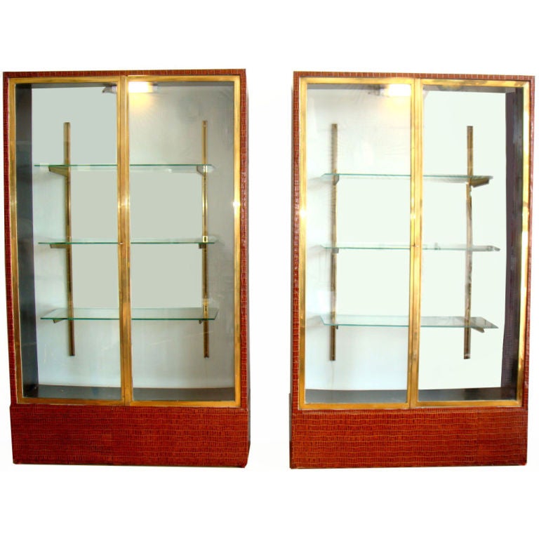 Saturday Sale Jansen Pair of Vitrines