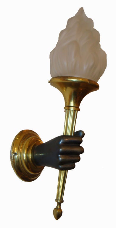 ARBUS Torcheres Hands Sconces