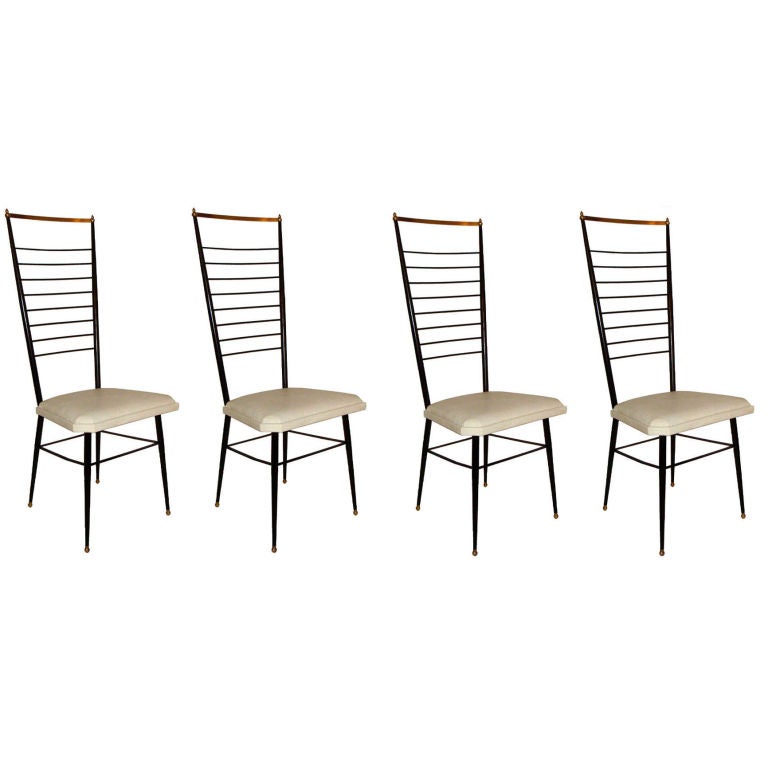 Set of 4 Italian Chairs at 1stDibs