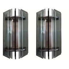 Pair of glass Sconces