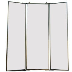 French Triptych Wall Dressing Mirror by Maison Brot