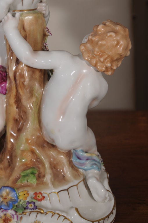 Pair of Von Schierholz Porcelain Candelabras 2