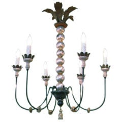 Silver Ball Chandelier