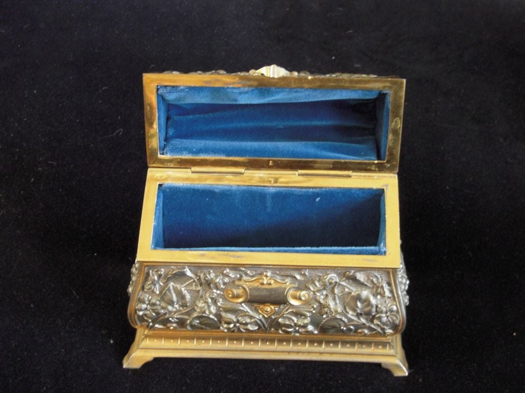 Continental Gilt and Argente Bronze Desk Box