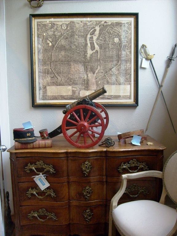 Giclee Of Framed Paris Map Originally Drawn In The 16th C