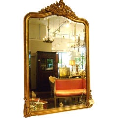 Gold Leaf Rococo Beveled Mirror