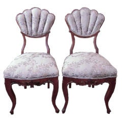 Pair of Biedermeier Music Chairs