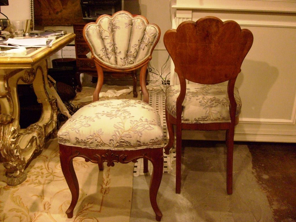 Pair of Biedermeier Music Chairs