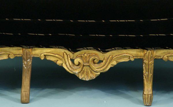 Giltwood Italian Sofa w/ Carved & Gilded  Frame