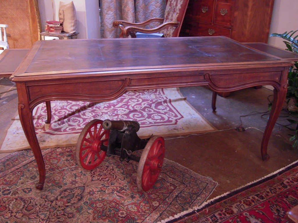 Leather Topped Bureau Plat