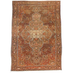Antique Persian Mallayer Rug 