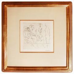 PABLO PICASSO July 4th 1959 ORIGINAL ETCHING