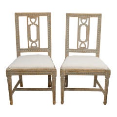 Pair of Gustavian Side Chairs