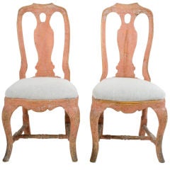 Pair of Rococo Side Chairs