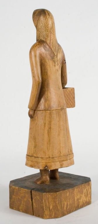 Carved Female Figure In Excellent Condition For Sale In Los Angeles, CA