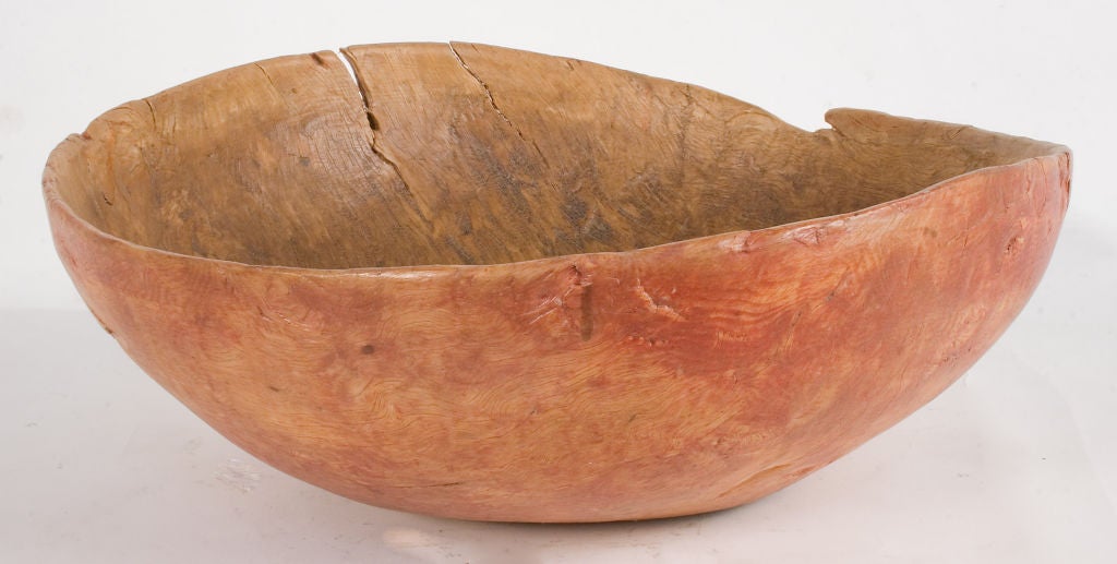 Swedish Red Wooden Bowl