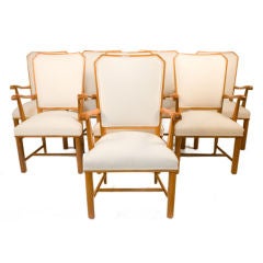 Set of 12 Art Deco Arm Chairs