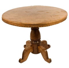 Round Spanish Colonial Pedestal Table