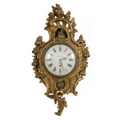 Rococo Wall Clock by E.P.Olhman