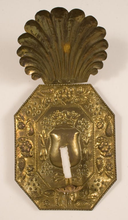 Baroque Style Scounces in brass.