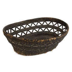Woven Gustavian Basket
