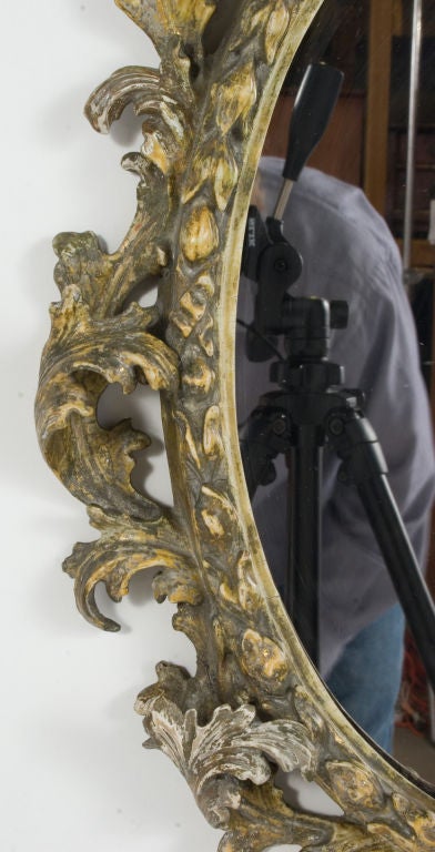 Pair of Oval Rococo Mirrors In Good Condition In Los Angeles, CA