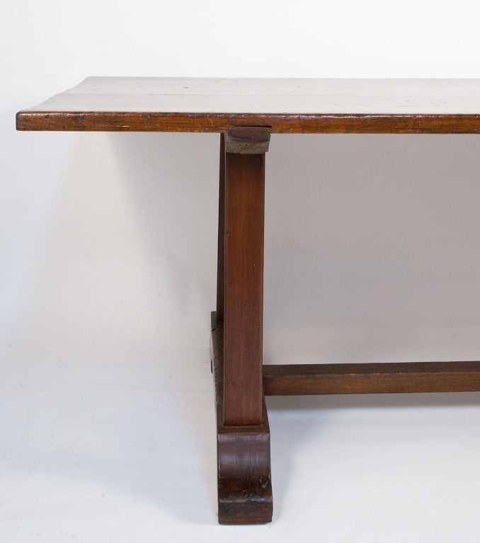 Spanish Colonial Dining Table where the top is made out of one solid piece of molave wood.