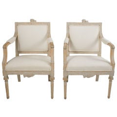 Pair of Gustvian Armchairs
